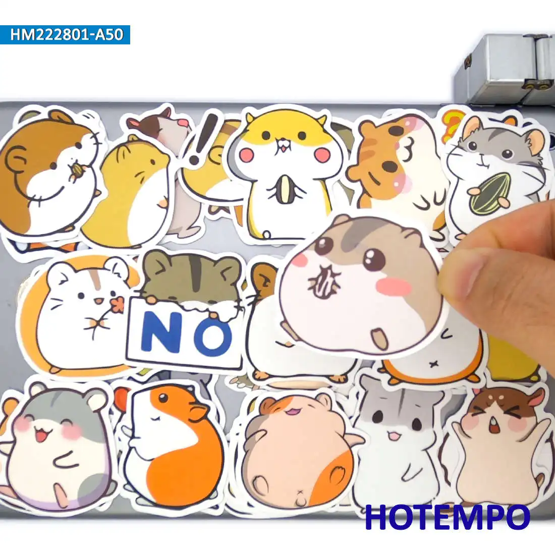 20/30/50PCS Hamster Stickers Funny Cartoon Graffiti Cute Animals Decals for Kids Scrapbook Luggage Bike Car Phone Laptop Sticker