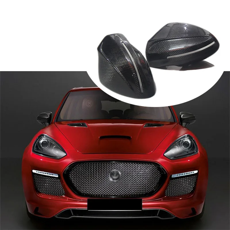 

Real Carbon Fiber Door Side Wing Rearview Mirror Cover Caps For 2013 Eterniti Aatemis SUV Add On Style