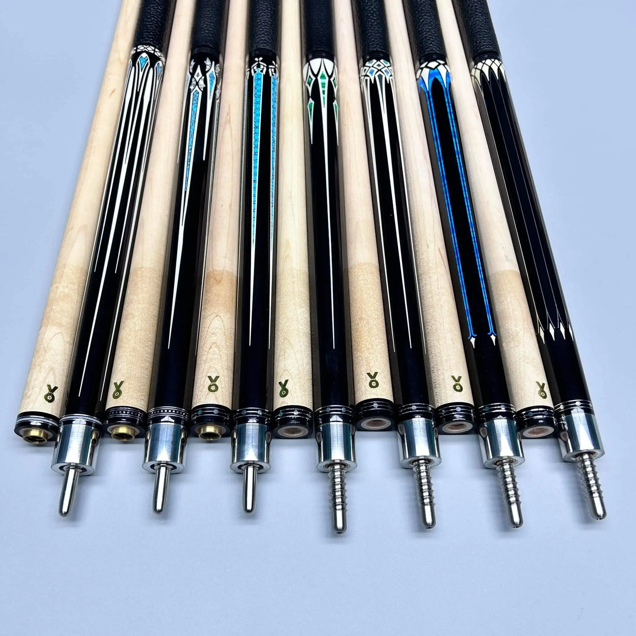 STLF سعر المصنع المباشر COC عضو جديلة الجلود قبضة خشب القيقب جديلة العصي Uniloc دبوس شعاعي #3