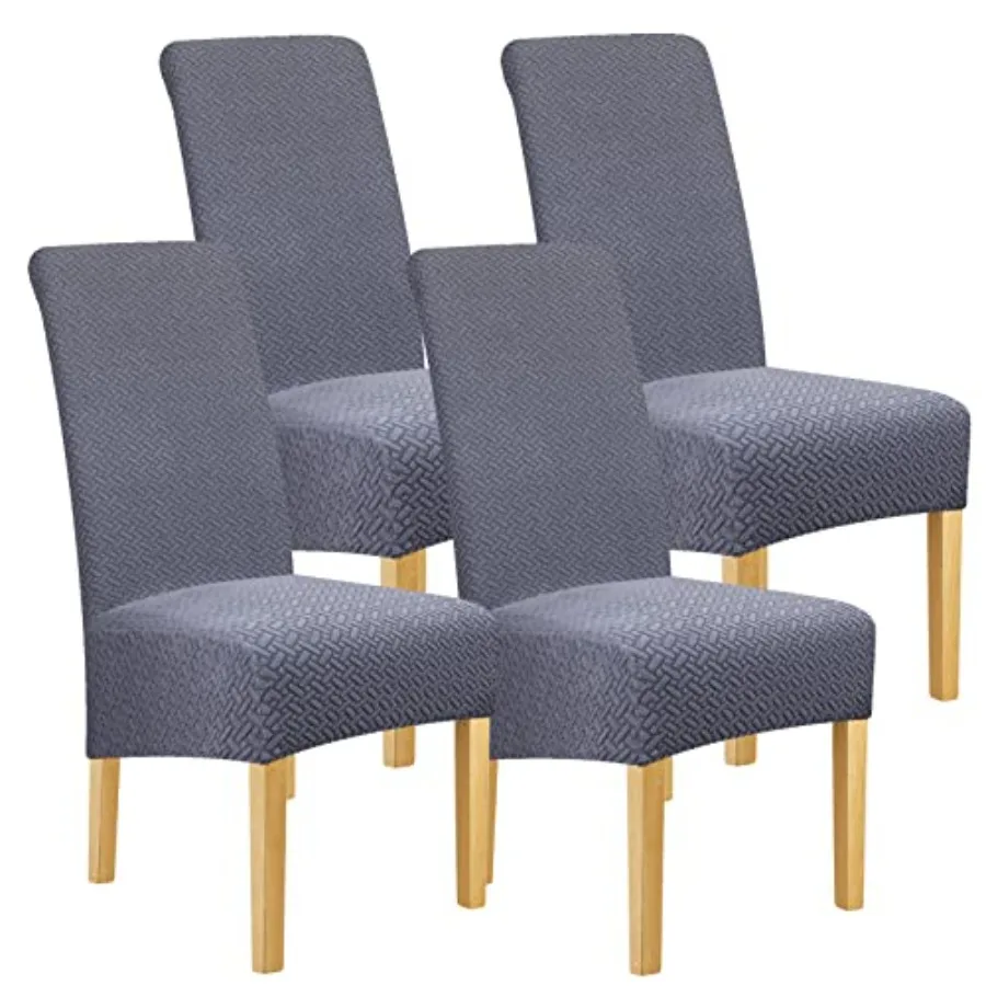 

XL Size Stretch Chair Covers for Dining Room Large Dining Room Chair Slipcovers Dining Chair Covers Kitchen Reusable Parsons Si