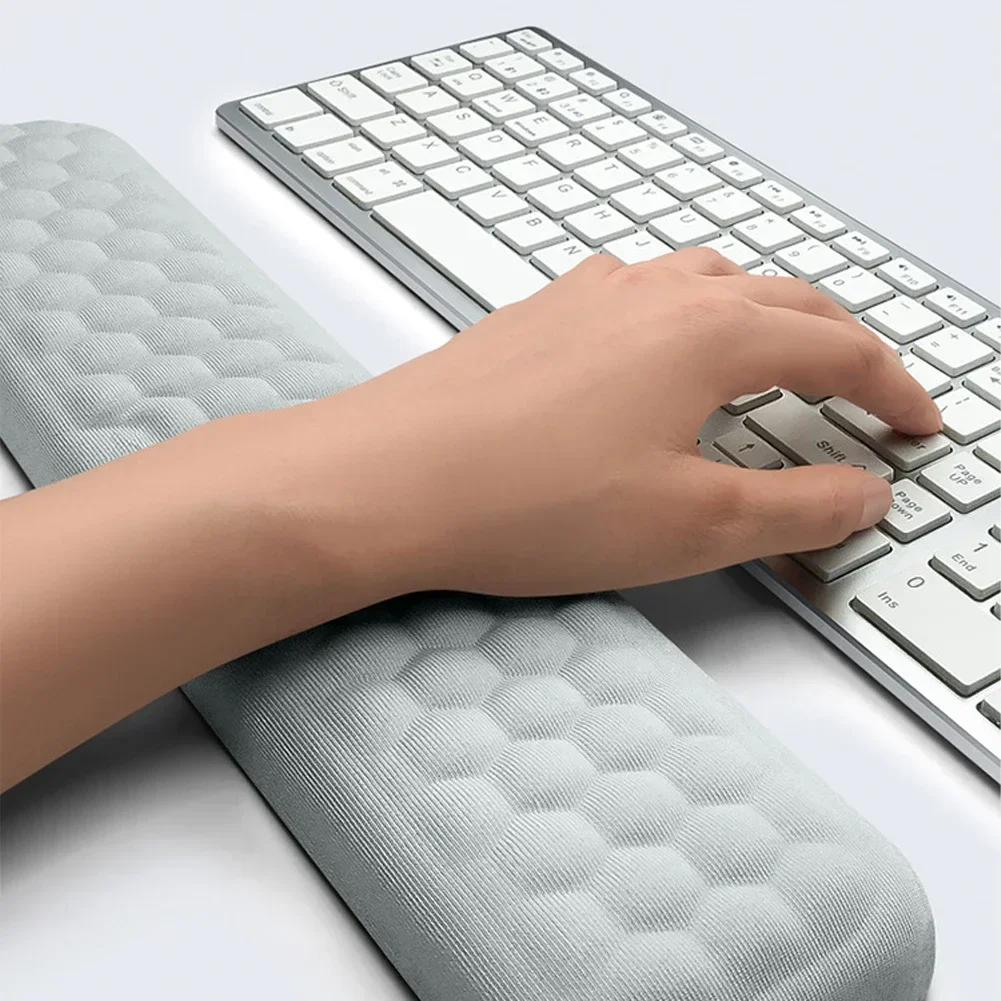 Ergonomic Mouse & Keyboard Wrist Protection Rest Pad with Massage Texture for PC Gaming Laptop Keyboard Mouse Memory Cotton Rest