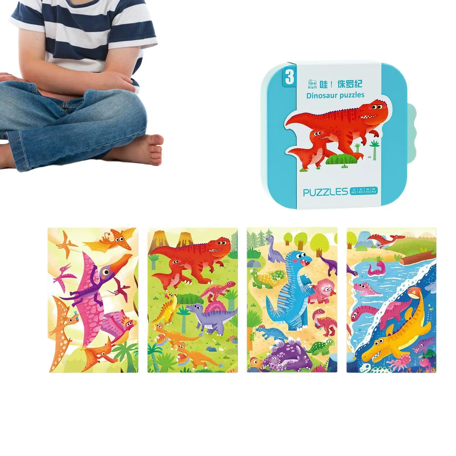 Puzzle dla dzieci, zabawki edukacyjne z kreskówkami, puzzle edukacyjne dla chłopców i dziewczynek w wieku 3-5 lat, prezenty na Boże Narodzenie, upominki na podróż