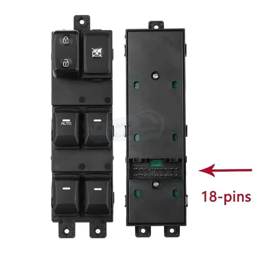 مفتاح التحكم في النافذة لكيا مورنينج كيا بيكانتو TA 2011 2012 2013 2014 2015 2016 2017 زر منظم الزجاج 93570-1Y500 #3