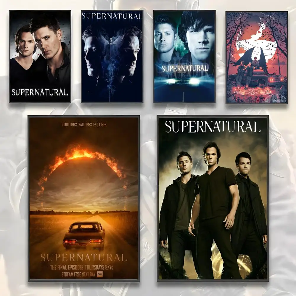 Supernatural TV Play Serie Painting Calligraphy HD Canvas Poster living room bedroom bar aesthetic decoration