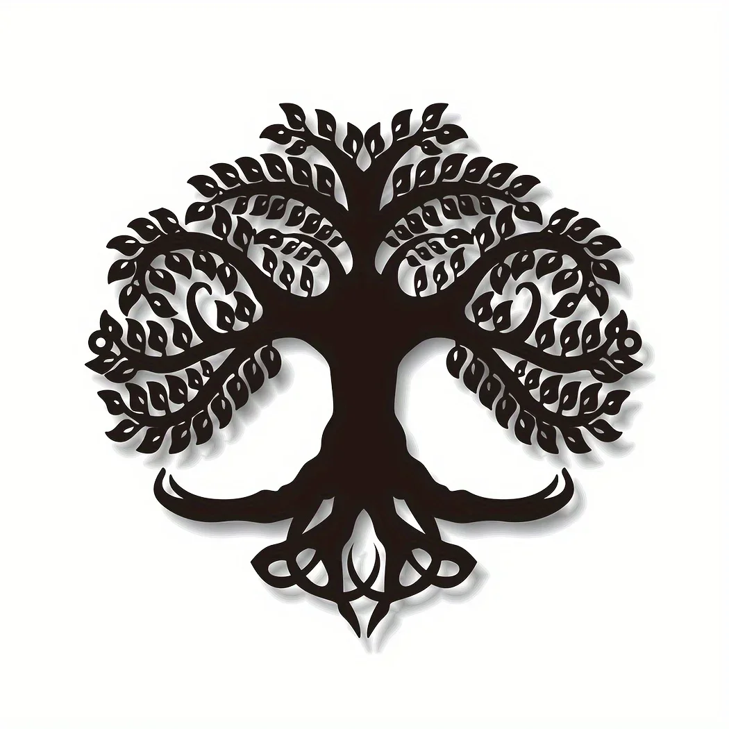 

CIFBUY Decoration 1pc Tree of Life Wall Mounted Art Metal Home Decor Sign Housewarming Gift Front Door Anniversary Gift Livingro