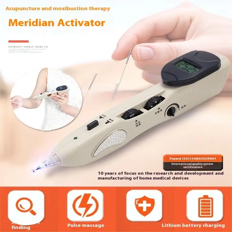 

Electronic Acupuncture Pen Tens Point Detector Acupuntura Massage Pain Therapy Acupuncture Meridian Energy Pen Muscle Stimulator