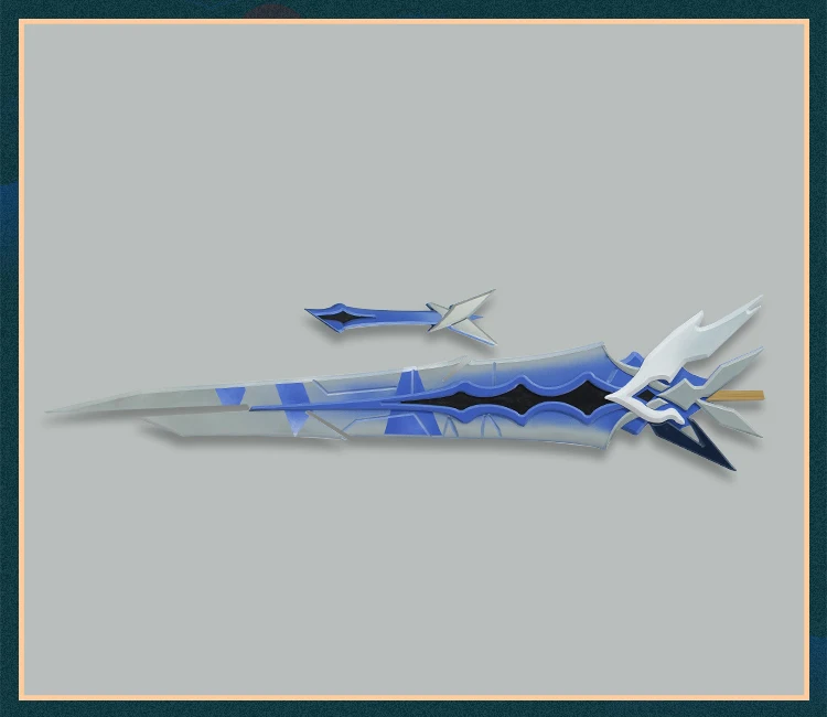 Skirk Sword Cang Yao سلاح كوسبلاي الدعائم لعبة Genshin Impact Halloween المعرض الهزلي زي الدعائم الملحقات