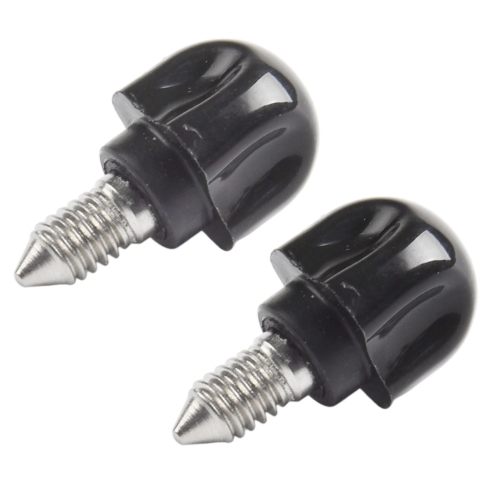 2Pcs Black Plastic Mixer Screw Knob 3.7x2x1.6cm Fixing Part For Kitchen Stationary Spiral Appliance Easy Install Replacement