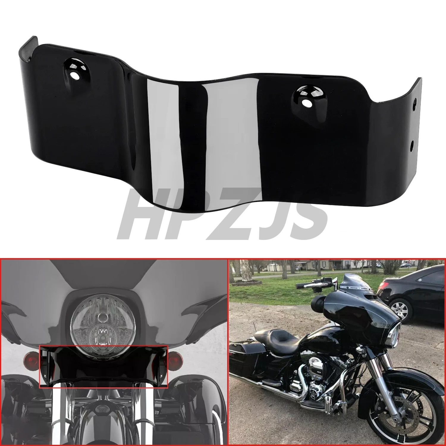 

For Harley Motorcycle Touring Electra Glide Street Glide FLHT Ultra Classic FLHTCU 96-13 Outer Batwing Lower Trim Skirt Fairing