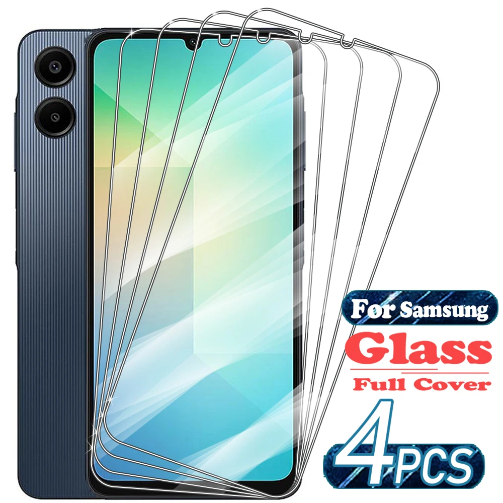 1/4PCS For Samsung A06 Glass Samsung Galaxy A06 Tempered Glass Protective Full Cover HD 9H Screen Protector Samsung A06 A 06