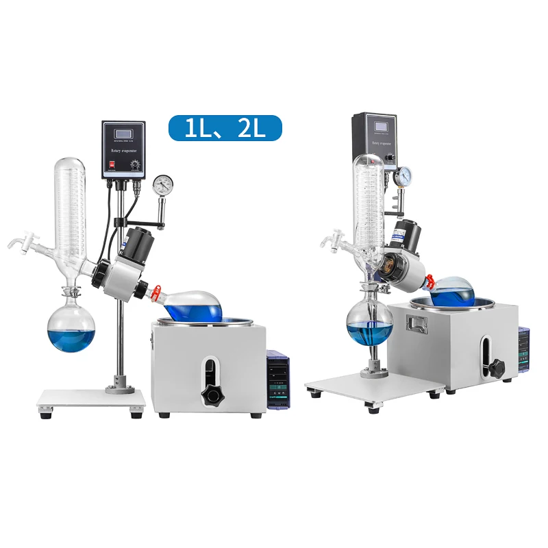 

2L Rotary Evaporator Rotavapor Lab Equipment RE201D 110/220V Suitable Industrial Production/Petroleum Industry/Food Agriculture