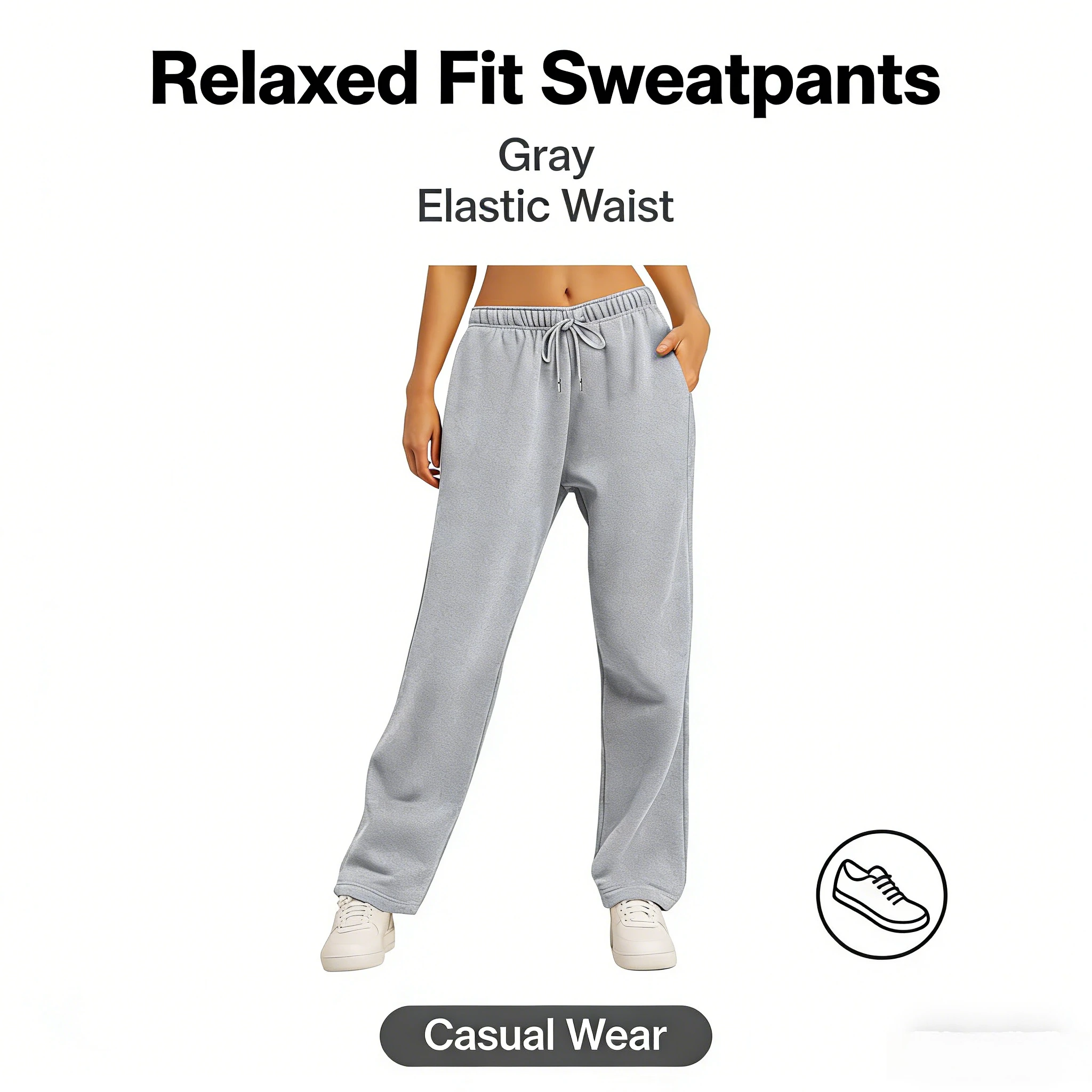 

2025 European and American men and women of the same solid color casual loose velvet trousers sweatpants