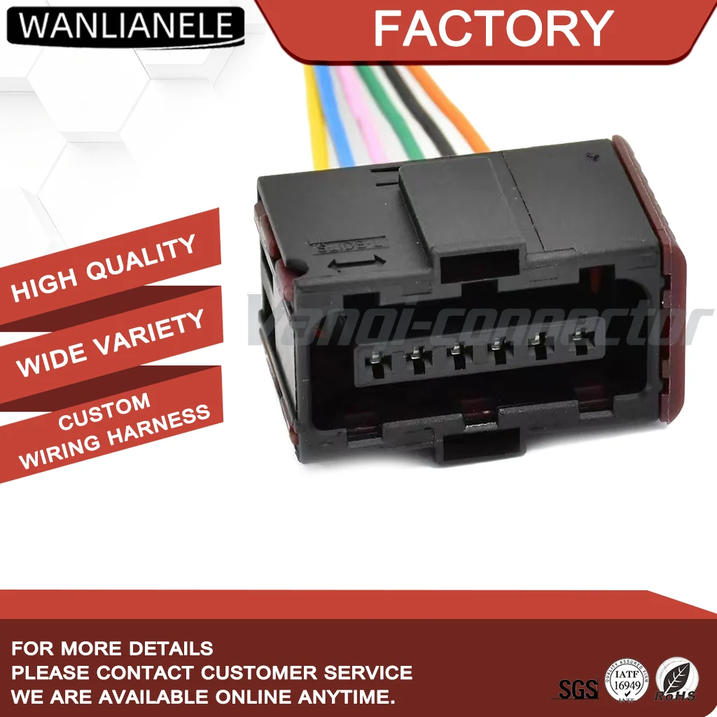 50set 6-929264-2 6Pin 4.2mm Pitch Sealed Automotive Connector Female Housing Black Car Wiring Plug