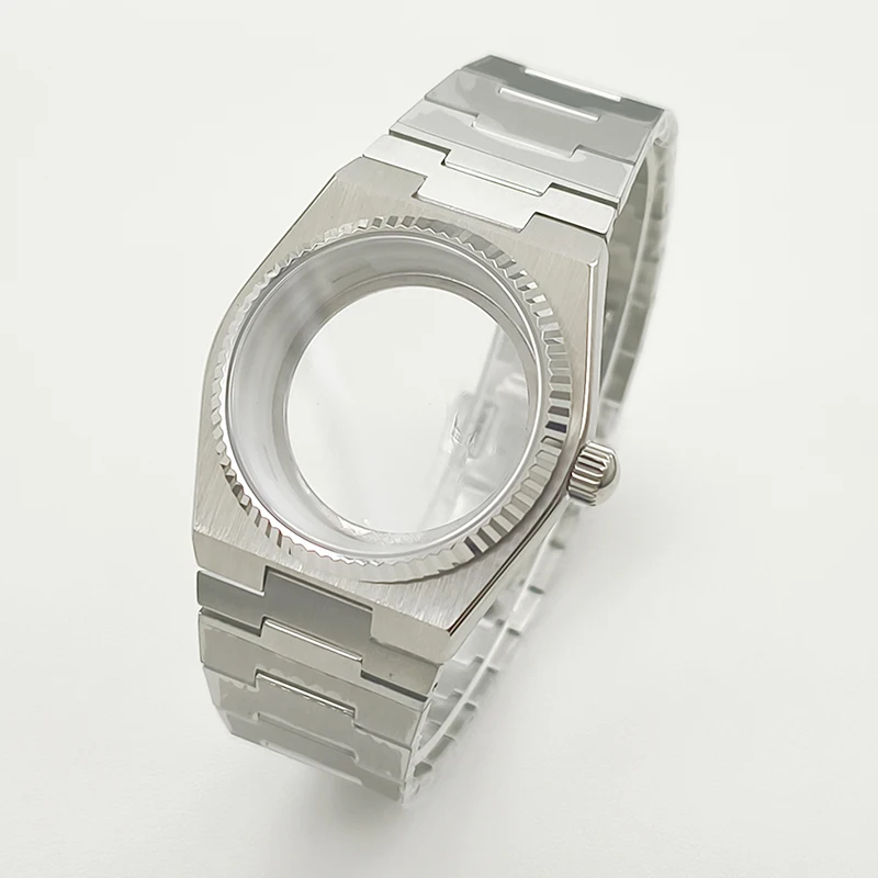 

Mod 40mm NH35 PRX Super Player Watch Cases Sapphire Glass Case Fits NH35 NH36 NH38 4R Movement Transparent Back Cover Watch Part