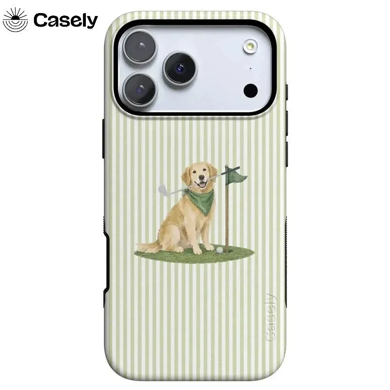 Cute Retriever Casely Phone Case for Samsung Galaxy S20 S23 S24 S25 S26 FE Plus Ultra Edge 5G Double-layer Back Cover