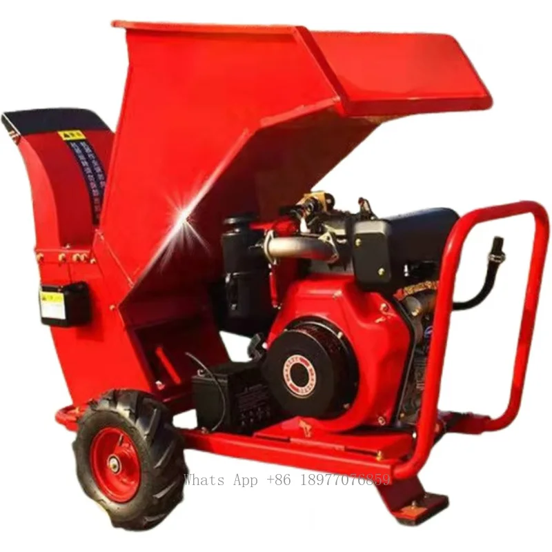 Orchard Straw Crusher Household Small Branch Crusher Multifunctional Self Propelled Wood Crusher