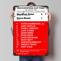 Manchester United Sports Metal Poster Man Cave Customizable Metal Tin Signs for Wall Art Decoration Bath Room Decor Men Retro