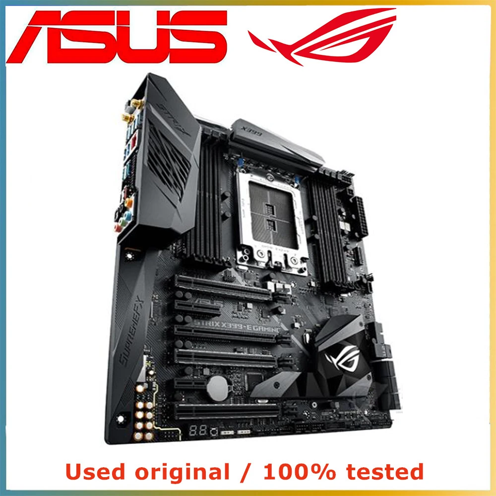 For ASUS ROG STRIX X399-E GAMING Socket TR4 DDR4 128G SATA III PCI-E 3.0 X16 Motherboard