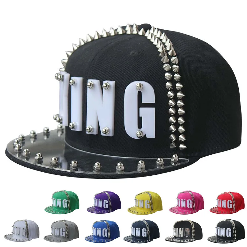 Men Caps Flat Hat Hip Hop Snapback Skull Baseball Cap Street Dance Caps Men Baseball Hat Sun Visor Gorras Casquette Kpop Hat