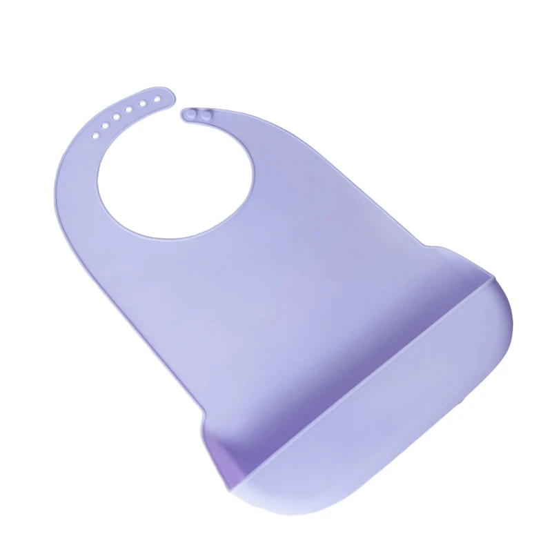 Bavoir en Silicone pratique lavable, aide à manger, housse protection, bavoir d'alimentation