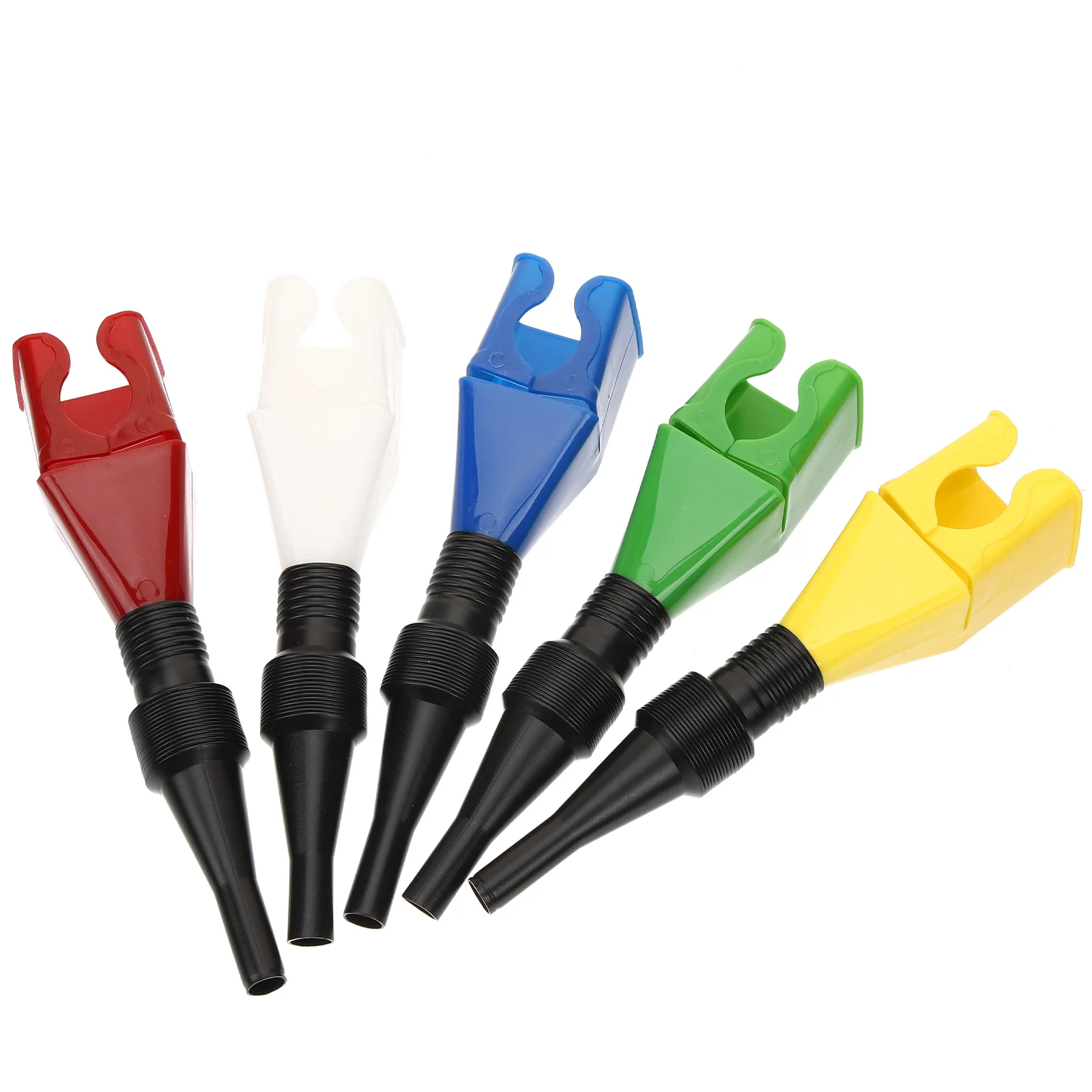 

5 Pcs Portable Gasoline Funnel Transmission Drain Long Telescopic Oil for Change Cars Funnels Filling Bottles Plastic Kit Fluid