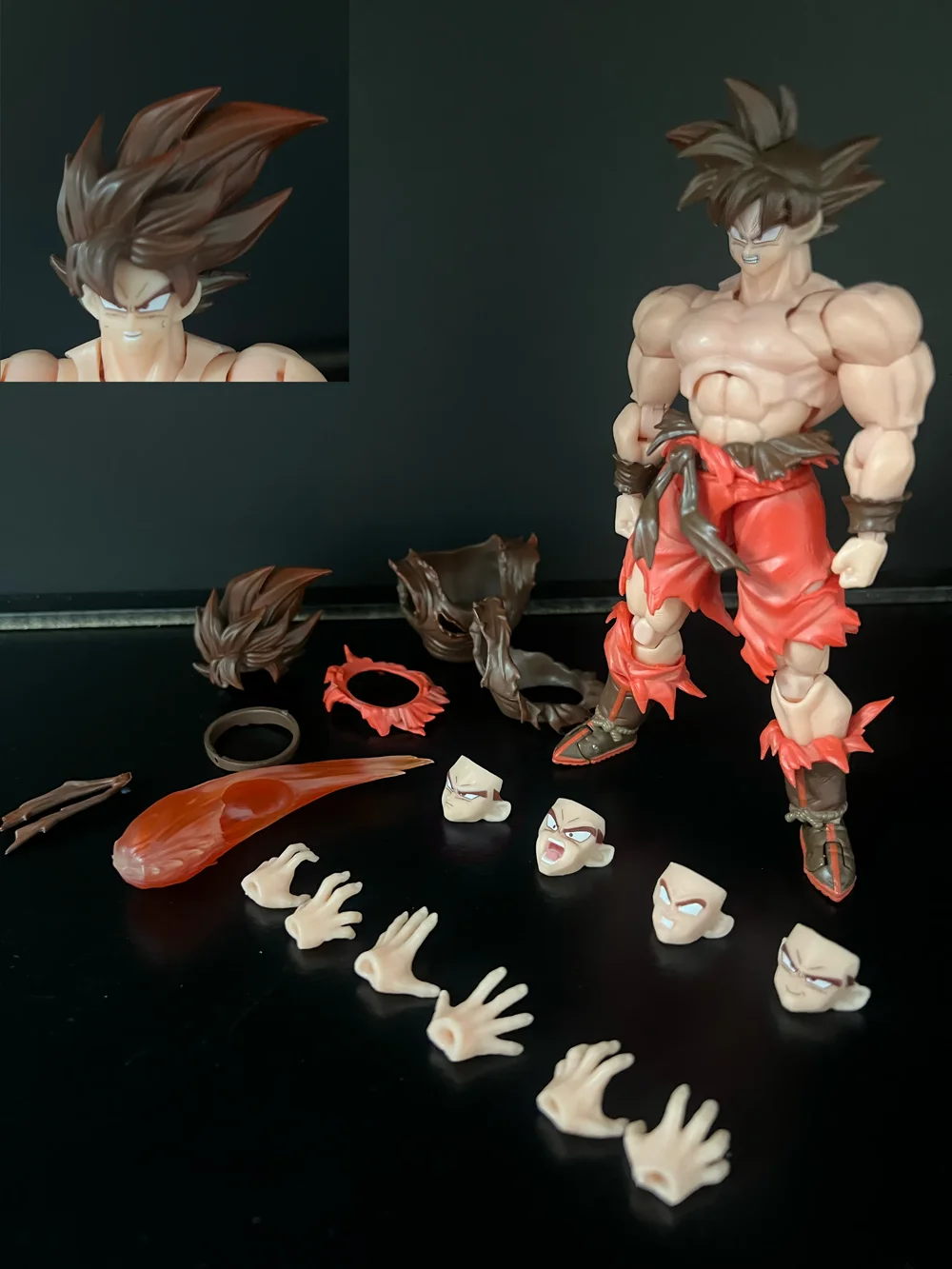 متوفر في المخزون EC SHF Kaiouken GOKU لعبة دراغون بول Z 1/12 مقياس عمل نموذج لجسم اللعب شخصيات كرتونية Brinquedos هدية