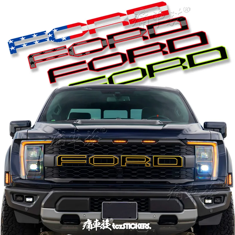 

2023 3rd generation 3.5T F-150 new Raptor car sticker with grille decoration and modified logo letter sticker