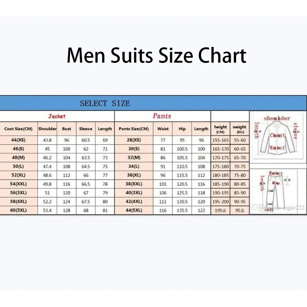 Mint Green Men's Clothing Single Breasted Suits and Separates Slim Fit Casual Jacket+Pants 2 Pieces Set for Wedding & Business