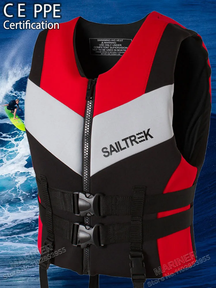 

Life jacket adult surf vest kayak motorboat rescue boat water skiing fishing water sports swimming rafting rescue life jacket
