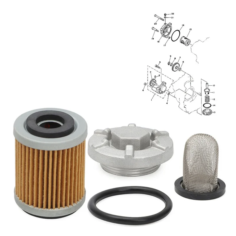 

Plain Oil Drain Plug Strainer Filter For Yamaha Warrior Raptor 350 Wolverine Big Bear 51Y-13411-00-00 1UY-13440-02-00