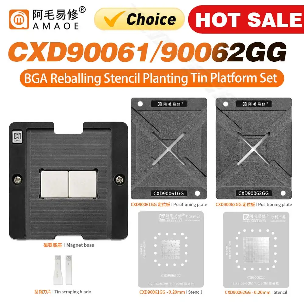 AMAOE CXD90061GG CXD90062GG – La Piattaforma Magnetica per il Reballing PS5: Recensione Pratica e Guida Operativa