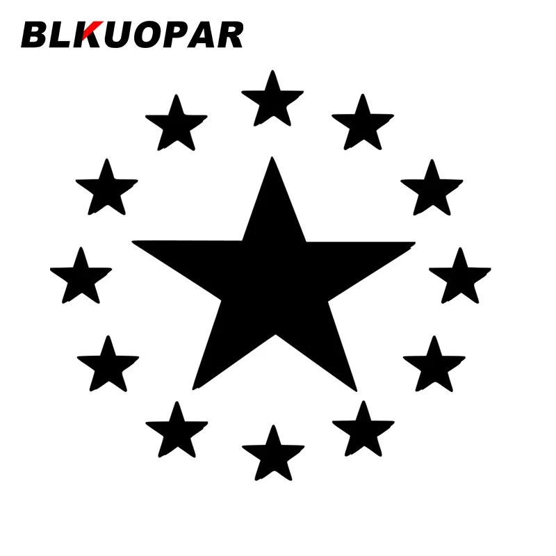 

BLKUOPAR for Development European Expectation Flag Car Stickers Waterproof Creative Decals Personality Windshield Helmet Decor