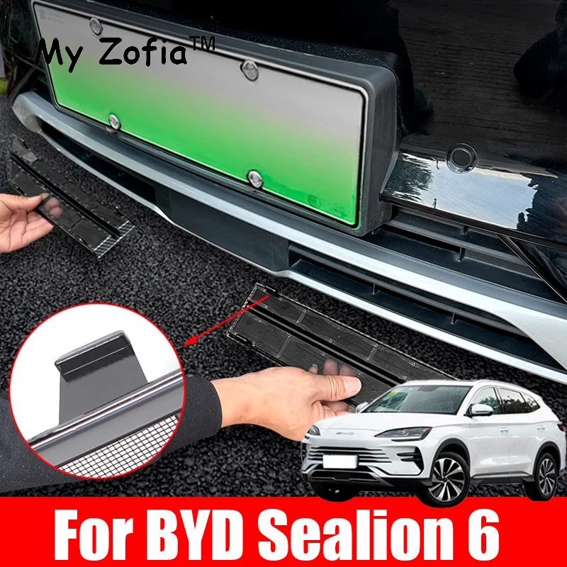 For BYD Seal U Sealion 6 Song Plus 2024 2025  Car Styling Front Grille Insect Proof Net Dust Protection Cover Auto Modification