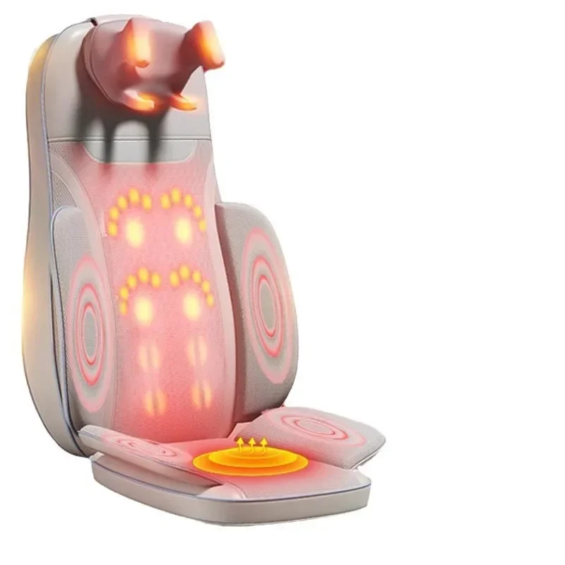 Cushion automatic multi-functional home massager instrument, cervical spine back waist intelligent kneading seat