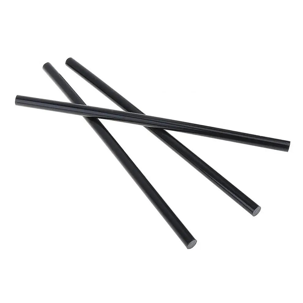 핫멜트 글루건 수리용 접착제 스틱 건, 접착 DIY 도구, 합금 액세서리, 블랙 핫멜트 글루건, 세트당 10 개, 7mm x 190mm