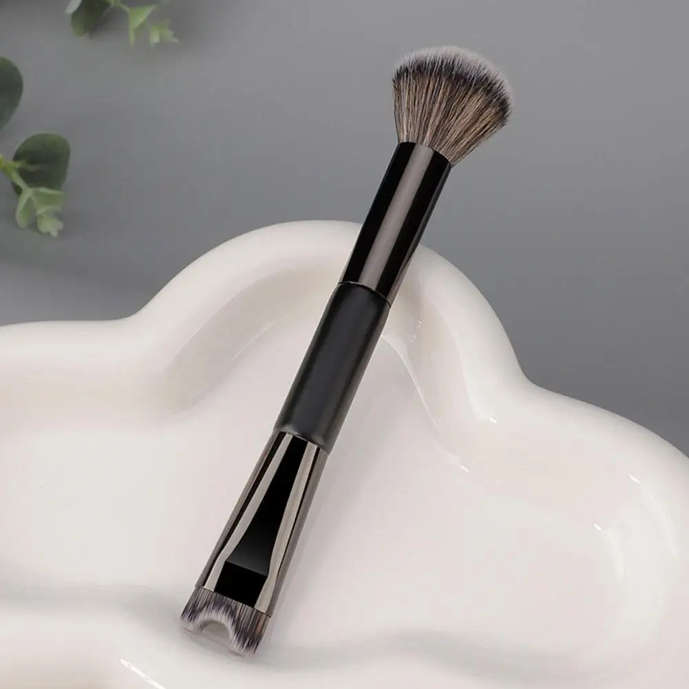 U-Shaped Makeup Brush For Sculpting And Defining Double Head Foundation Highlighter Brush Nose Shadow Brush