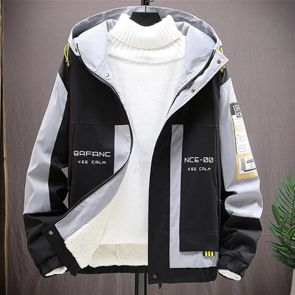 

Youth Jacket Popular Hooded Splicing Outdoor Adventure Jacket Japanese Style Bomber Jacket