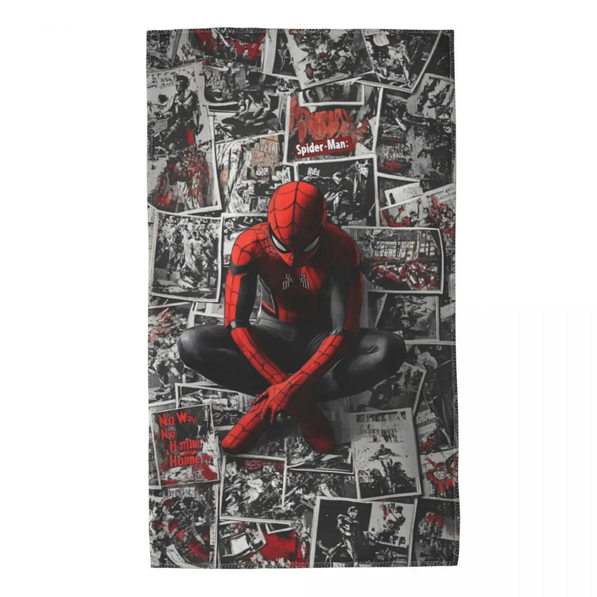 Cool Cartoon Spider-Man Superhero Gym Yoga Towels for Men Women Soft Microfiber Hand Towel for Bathroom Kitchen Decor