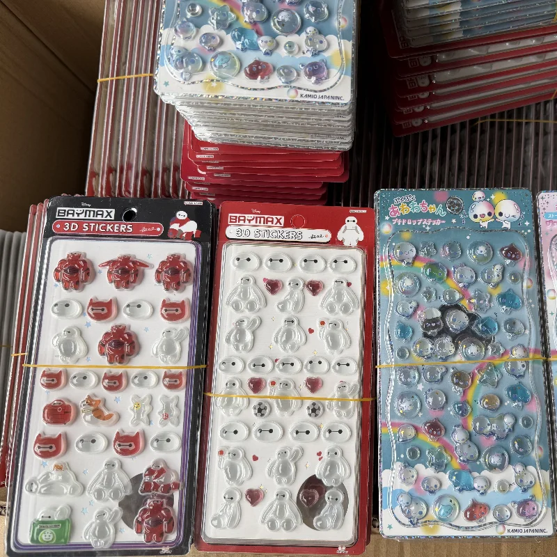 

40pcs Japanese Baymax Fat Man 3d Relief Stereo Sticker Cute Diy Mobile Phone Decor Sticker Student Hand Account Stationery