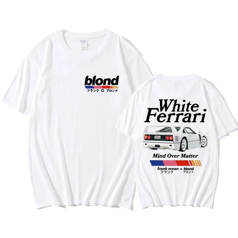 مغني الراب فرانك خمر تي شيرت R & B ألبوم الموسيقى الشعبية الأشقر القوطية تي شيرت نين المرأة موضة الهيب هوب المتضخم قصيرة الأكمام