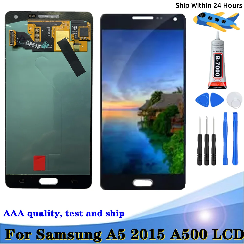 Протестированный 5,0-дюймовый AMOLED-дисплей для Samsung A5 2015 A500 A5000 A500F A500M A500Y A500FU, дигитайзер сенсорного экрана + ЖК-дисплей в сборе Протестированный 5,0-дюймовый AMOLED-дисплей для Samsung A5 2015 A500 A5000 A500F A500M A500Y A500FU, дигитайзер сенсорного экрана + ЖК-дисплей в сборе