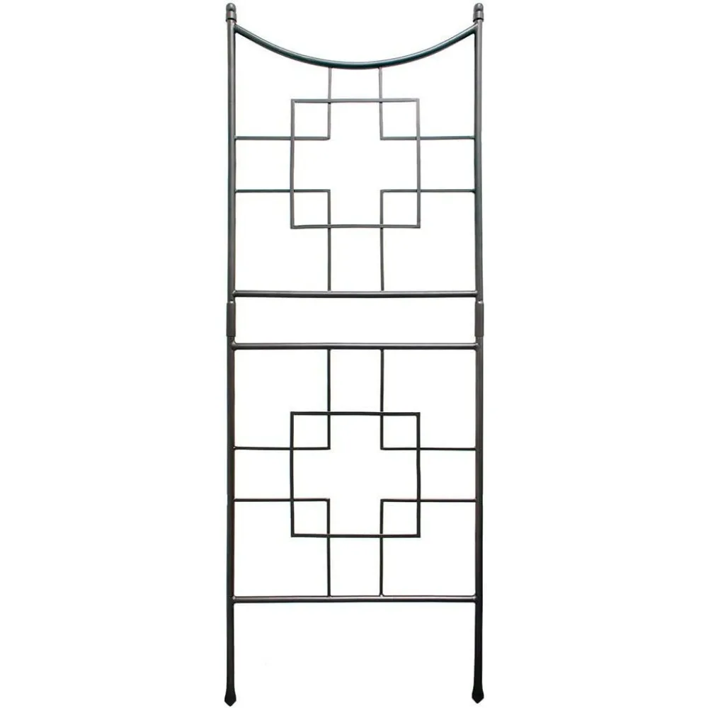 

Металлическая садовая решетка с квадратами FT-25, графит