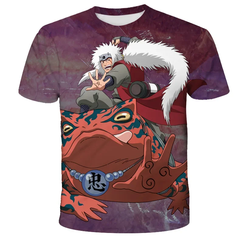 

MINISO Men's T-shirt Naruto Boys Girls T-shirt 3D Print Cartoon Short-sleeved Akatsuki Men's T-shirt Japan Anime Men's Clothing