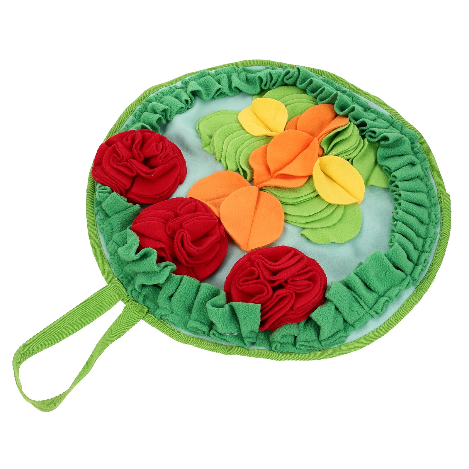 

Pet Sniffing Pad Rabbit Foraging Mat Toys Small Animals Feeding Snuffle Green Non Slip Durable Safe Reliable Easy Clean Machine