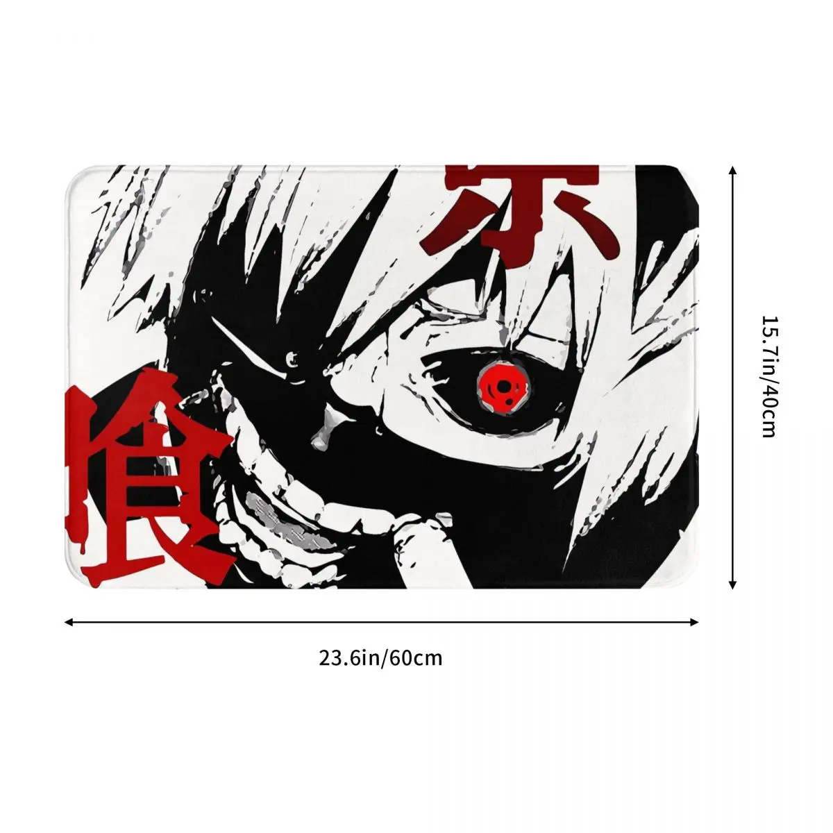 Ghoul Anime Kaneki Ken Non-Slip Carpet Doormat Bedroom Bath Mat Entrance Door Home Rug