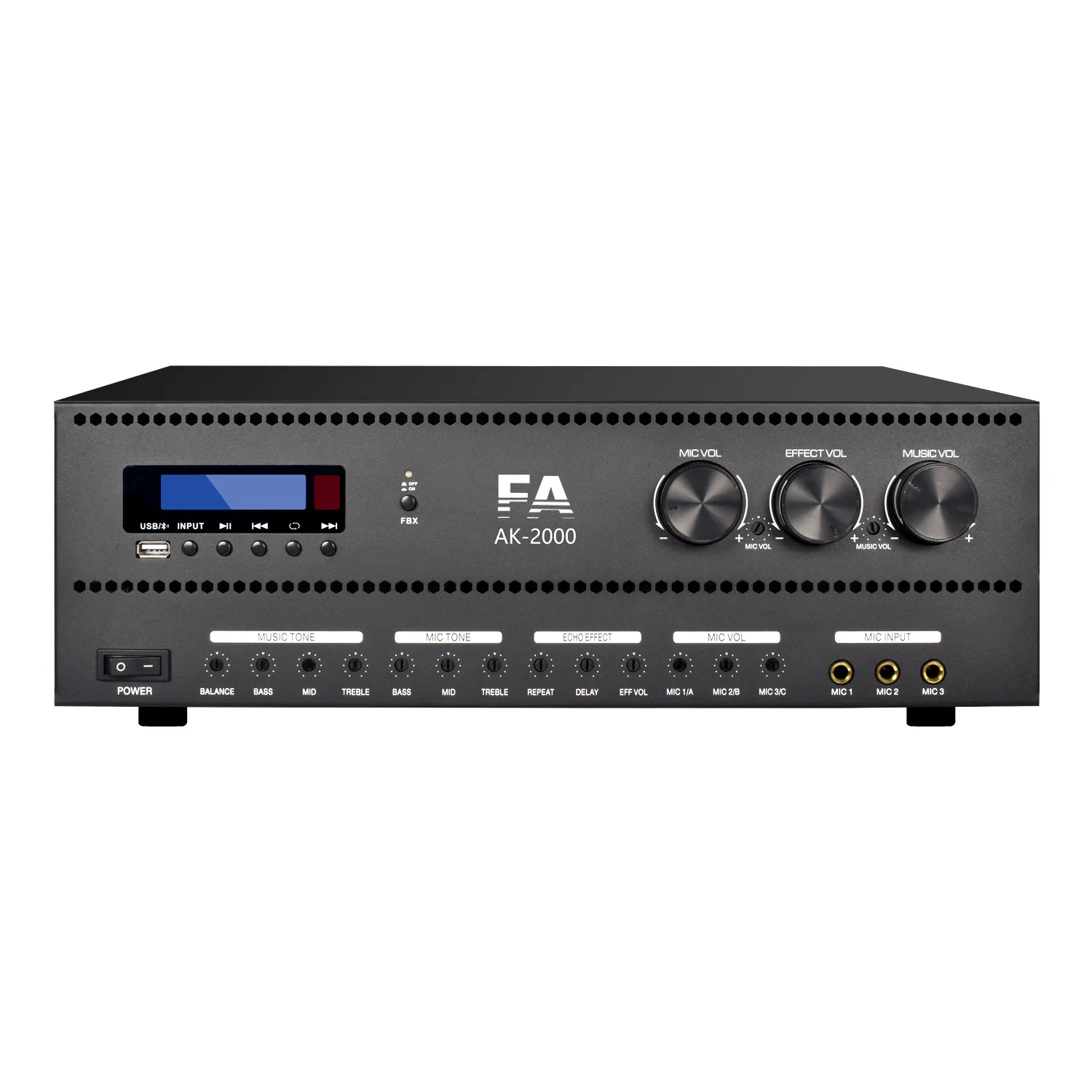 Card package power amplifier binaural bluetooth high power professional KTV home theater conference amplifier