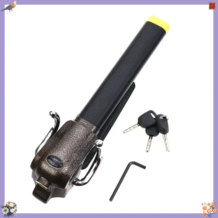 

Durable YH1556 Car Steering Wheel Lock Car Anti-theft Crescent Lock