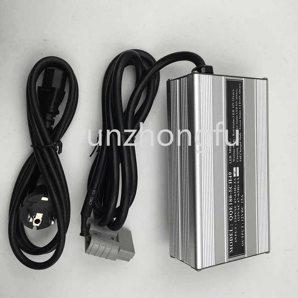 For QQE180-5CH49 Charger 12V15A Semi-electric Stacker Forklift Battery Smart Charger Fully Tested