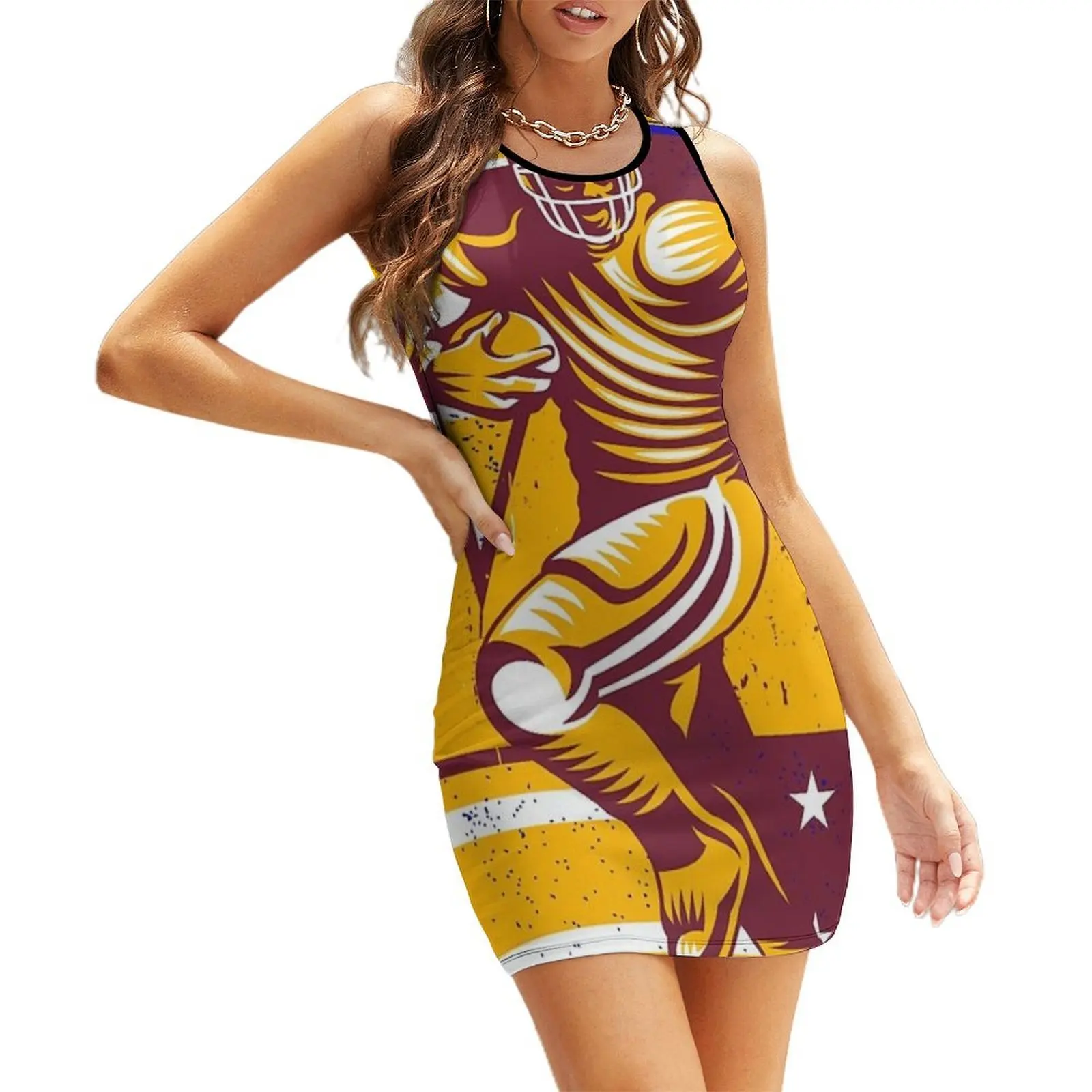 

WASHINGTON FOOTBALL Sports Sleeveless Sundress Woman's evening dress clothing women summer 2025 dresses ladies 2025 summer