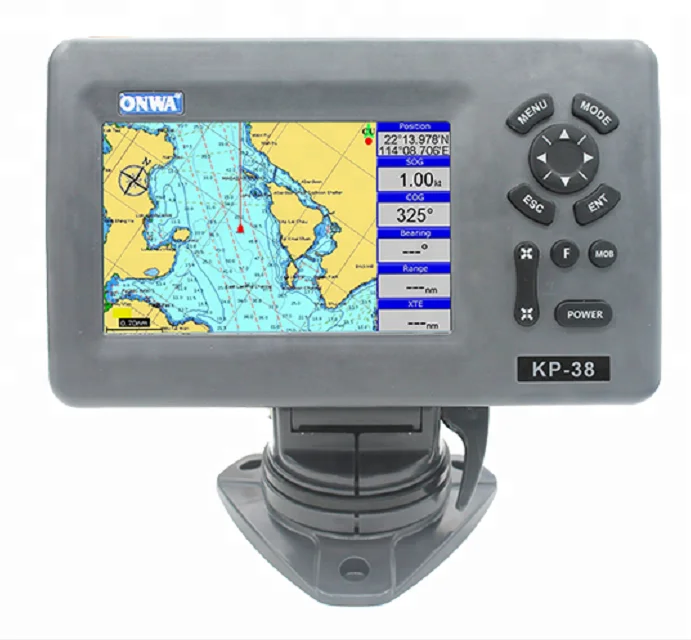 소형 해양 GPS 차트 플로터 GPS 네비게이터 KP-38